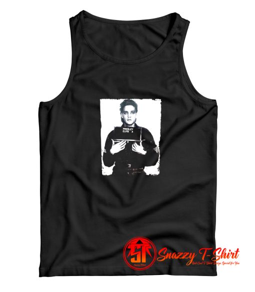 Big and Tall King Size Elvis Presley Mugshot Tank Top