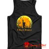 Bigfoot Holloween I hate people Sunset Tank Top