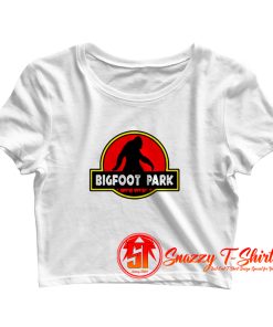 Bigfoot Park Jurassic Parody Crop Top Shirt