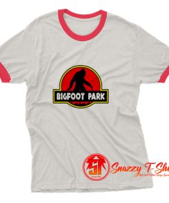 Bigfoot Park Jurassic Parody Ringer Tee