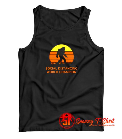 Bigfoot Sasquatch Social World Tank Top