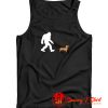 Bigfoot walking a daschund Tank Top