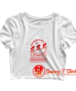 Bikes Ugly Christmas Crop Top Shirt