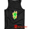 Billie Eilish Flaming Neon Official Logo Tank Top