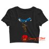 Bird Watcher Blue Jay Crop Top Shirt