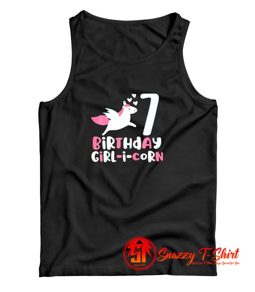 Birthday Girl I Corn Unicorn Tank Top