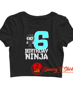 Birthday Ninja Crop Top Shirt