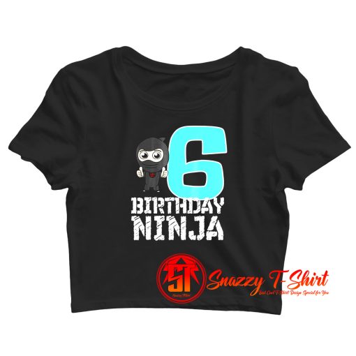 Birthday Ninja Crop Top Shirt