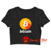 Bitcoin Logo Crop Top Shirt