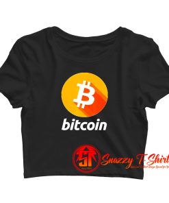 Bitcoin Logo Crop Top Shirt