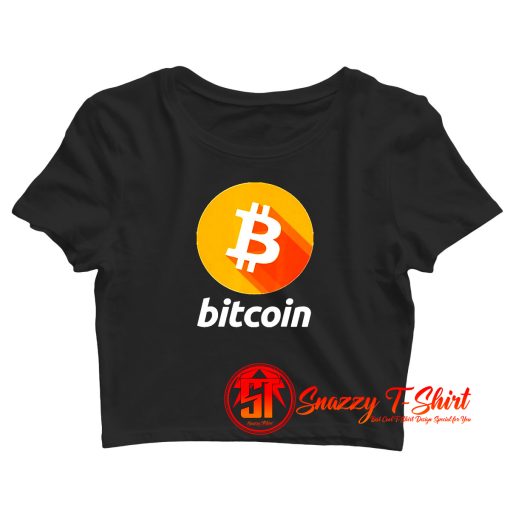 Bitcoin Logo Crop Top Shirt