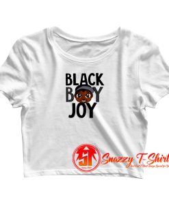 Black Boy Joy Cartoon Crop Top Shirt