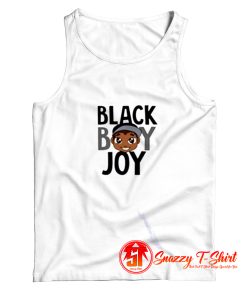 Black Boy Joy Cartoon Tank Top