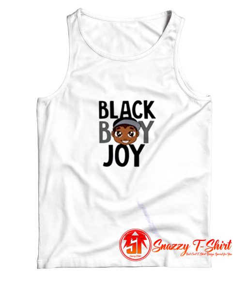 Black Boy Joy Cartoon Tank Top