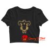 Black Bulls Squad Emblem Crop Top Shirt