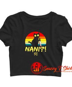 Black Cat Nani Crop Top Shirt