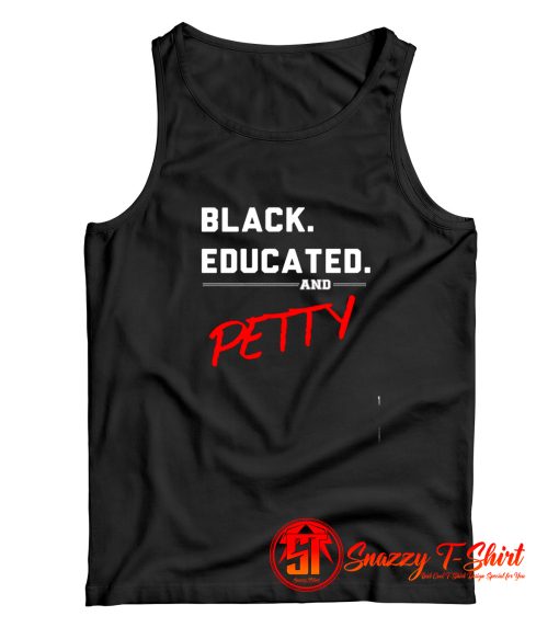 Black Educated Petty Tank Top