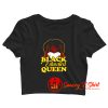 Black Educated Queen Crop Top Shirt