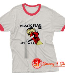 Black Flag Grunge My War Ringer Tee