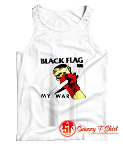 Black Flag Grunge My War Tank Top