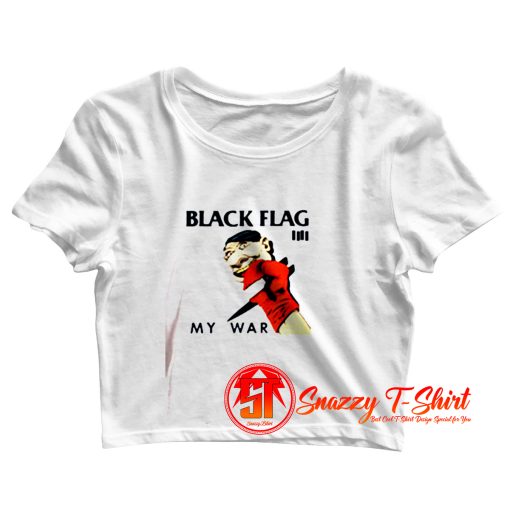 Black Flag My War Vintage Album Crop Top Shirt