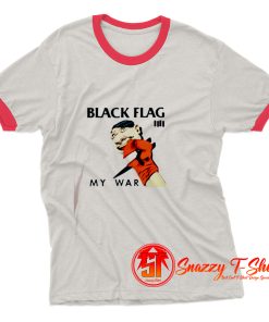 Black Flag My War Vintage Album Ringer Tee