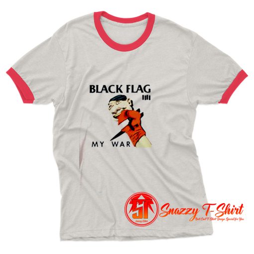 Black Flag My War Vintage Album Ringer Tee