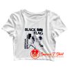 Black Flag Nervous Breakdown Rock Band Crop Top Shirt