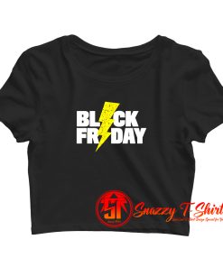 Black Friday Lightning Crop Top Shirt