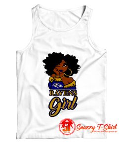 Black Girl Baltimore Ravens Tank Top