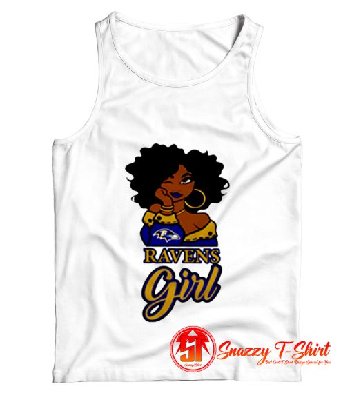 Black Girl Baltimore Ravens Tank Top