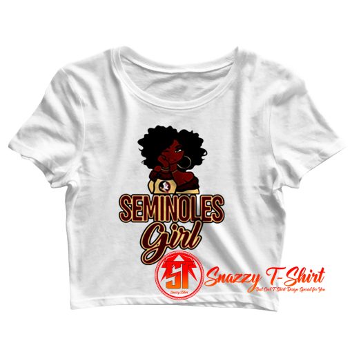 Black Girl Florida State Seminoles Crop Top Shirt