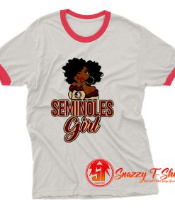 Black Girl Florida State Seminoles Ringer Tee