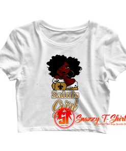 Black Girl Oklahoma Saints Crop Top Shirt