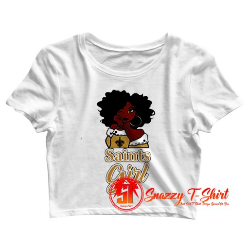 Black Girl Oklahoma Saints Crop Top Shirt