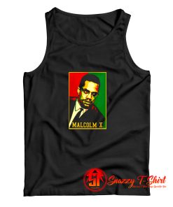 Black History Month African Civil Rights Activist Malcom X Tank Top