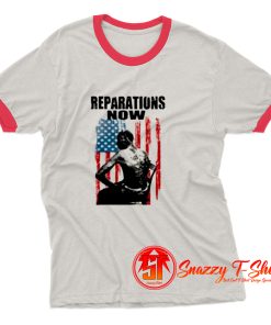 Black History Reparations Now Ringer Tee