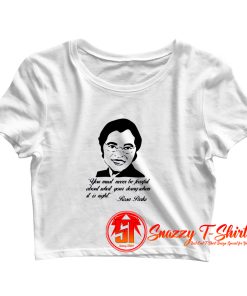 Black History Rosa Parks 1955 Crop Top Shirt