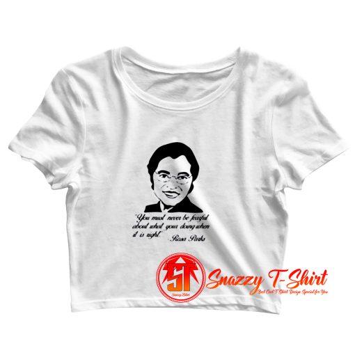 Black History Rosa Parks 1955 Crop Top Shirt