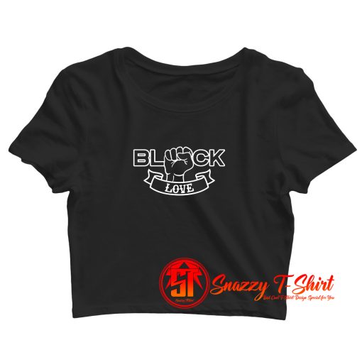 Black Love Crop Top Shirt