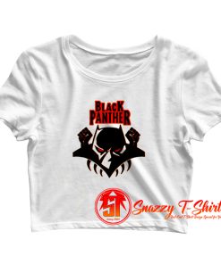 Black Panther Logo Crop Top Shirt