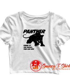 Black Panther Power To The People Crop Top Shirt