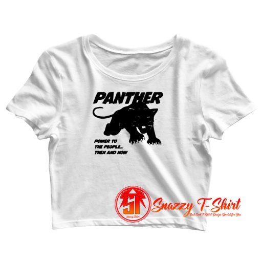 Black Panther Power To The People Crop Top Shirt