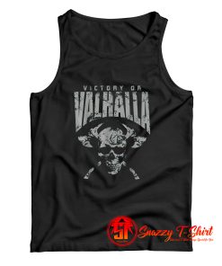 Black Victory or Valhalla Skull and Viking Tank Top