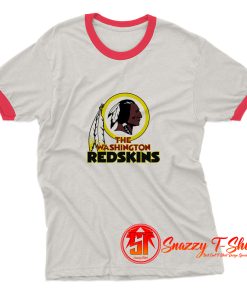 Black Washington Redskin Funny Ringer Tee