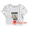 Blackout Boyz White Crop Top Shirt