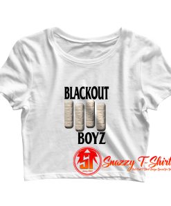 Blackout Boyz White Crop Top Shirt