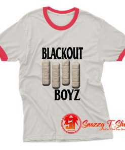 Blackout Boyz White Ringer Tee