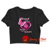 Blessed To Be Called Breast Cancer Survivor Crop Top Shirt