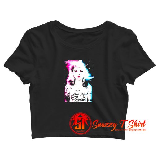 Blondie Debbie Harry Gentlemen Prefer Blond Crop Top Shirt